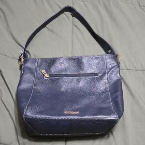 Montana West Dark Blue Leather Shoulder Bag - Priced To Sell!